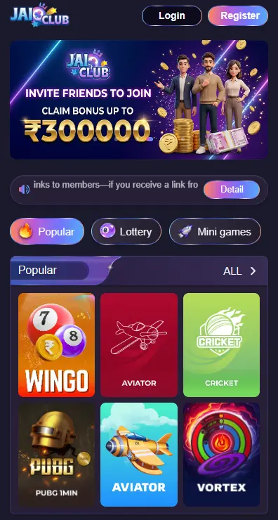 Jai Club Dashboard